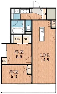Maison de Mine Nagai Park Est.【3階】の間取り