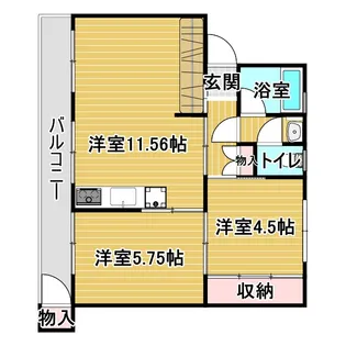 樋ノ口アパート【3階】の間取り