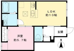 Gloriosa【1階】の間取り