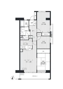 コーポレート浦和中島1号棟【3階】の間取り