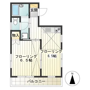 TSハイツ【2階】の間取り