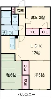 マリンスクエア【3階】の間取り