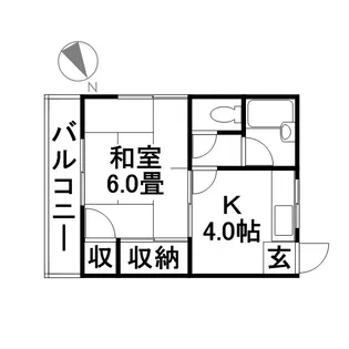 ハピネスタナカII【2階】の間取り