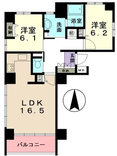 クリスタルプラザアネックス多治見【7階】の間取り