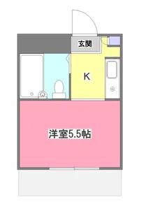 エメラルドハイツ中里【1階】の間取り