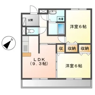 メルベーユ【3階】の間取り