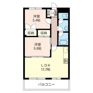 クレートメゾン東大成【2階】の間取り