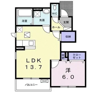 コンコルディア 赤穂 I【1階】の間取り
