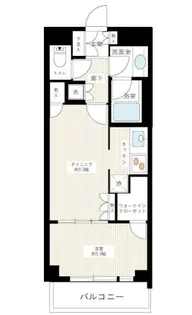 カスタリア高輪台II【4階】の間取り