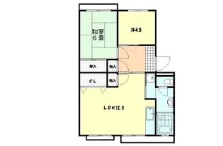 コーポ中根【3階】の間取り