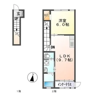 群馬県前橋市荒牧町2【アパート】の間取り