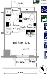 パークアクシス新板橋ウエスト【9階】の間取り