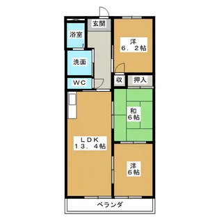 みず貴【2階】の間取り