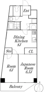第二銀マンション【8階】の間取り