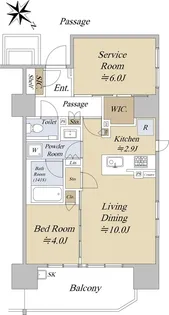 シティハウス巣鴨【12階】の間取り