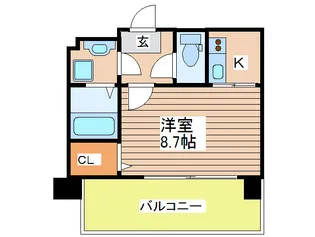ドゥーエ森ノ宮【9階】の間取り