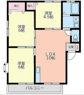 セジュールII【2階】の間取り