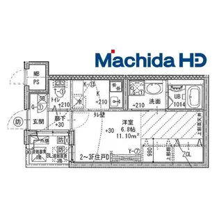 ジーイーサンク【1階】の間取り