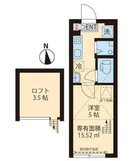プチハウス2【1階】の間取り