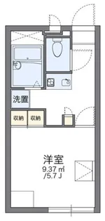 レオパレスシャルマン セゾン【2階】の間取り