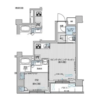 cielle自由が丘【1階】の間取り