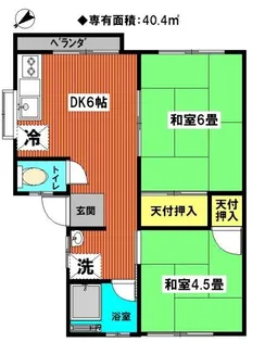 コーポ・サン・富士見【2階】の間取り