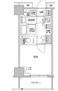 パークハビオ渋谷本町レジデンス【3階】の間取り