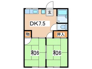ハイム小国1【2階】の間取り