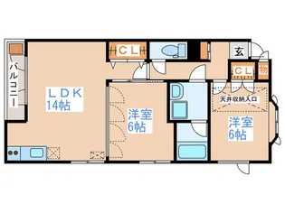 トラッパ-II【2階】の間取り