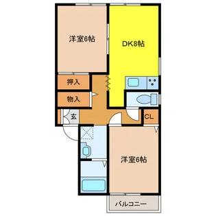 セジュールマツミ【2階】の間取り