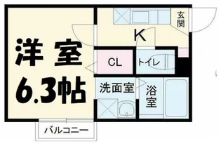 ヴィラートSENGEN【2階】の間取り