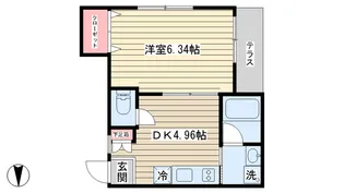 Belle Equipe【1階】の間取り