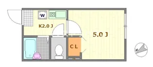 ノーザンロード江北【2階】の間取り