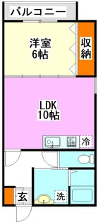 クラシャス川宮【1階】の間取り