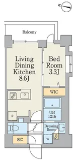 クレストコート大岡山【3階】の間取り