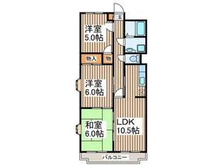 エクセルつきみ野【3階】の間取り