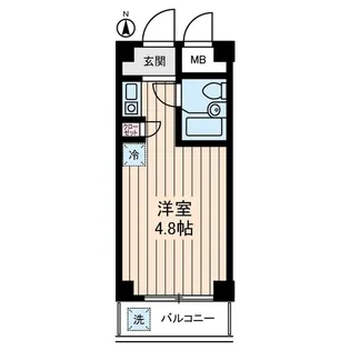 アムス堀ノ内A棟【3階】の間取り