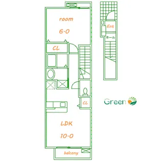 マイ ウエスト【2階】の間取り