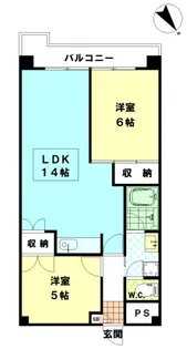 サンパーク三園【2階】の間取り