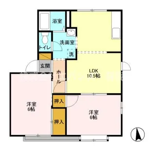 メモリーハイツミカ【2階】の間取り