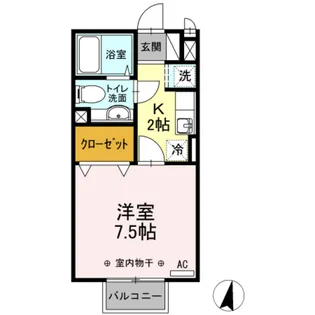 クレスト緑町 B【2階】の間取り
