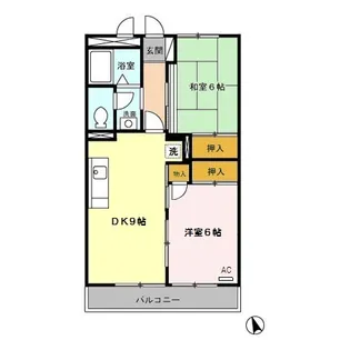 中野ハイム【3階】の間取り