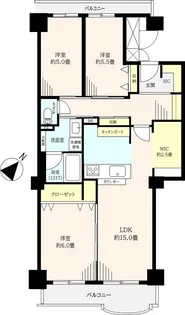 シーサイド真砂【1階】の間取り