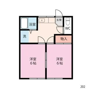 コーポカシオペアII【1階】の間取り