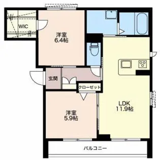 アンルミエール【1階】の間取り