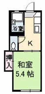 コーポ・シャロン【1階】の間取り