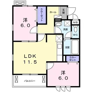 サンリット【2階】の間取り