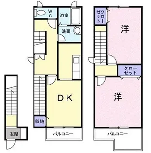 さくらヒルズII【2階】の間取り