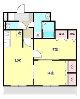 Y・フジビル新白河【5階】の間取り