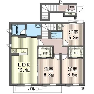 スリール ダーンジュ【2階】の間取り